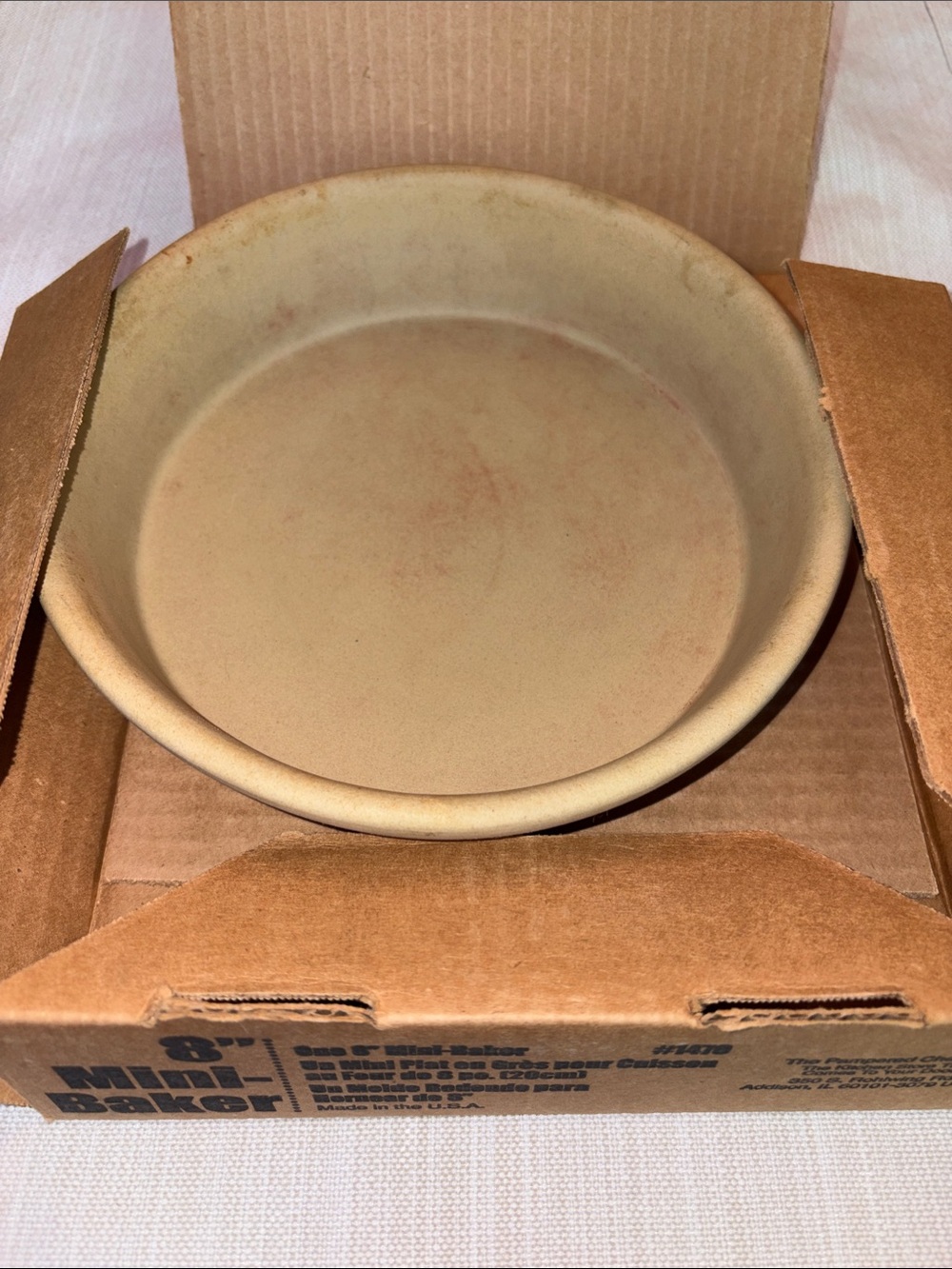 Pampered Chef 8" Round Deep Dish Baker